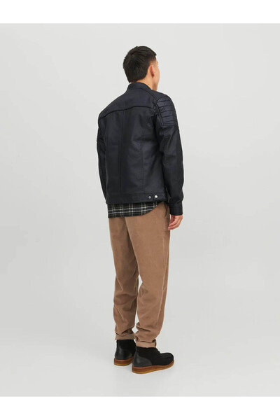 Jack & Jones Men's Rocky Leather Jacket