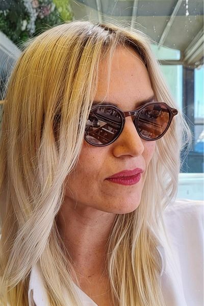 Mood Agenda Unisex Ocean Geometric Retro Model Sunglasses