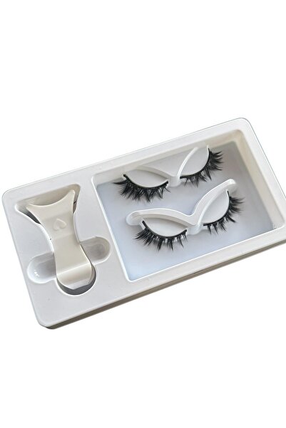 TAKIŞTIR Siyah Renk 2'li Mıknatıslı Kirpik Ve Aparat Seti