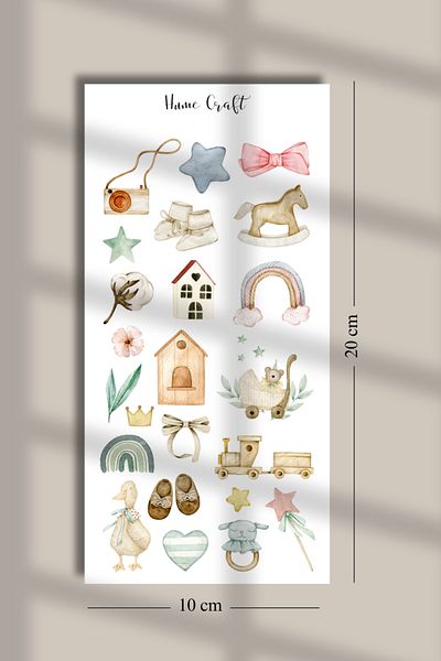 Hume Craft My Baby Sticker Set Set Suitable for Bullet Journal Agenda
