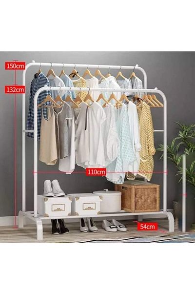 BUNCA Double Clothes Rack - 1.10 Meter by BUNCA