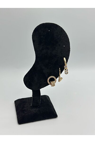 MyladyAccessoriess Sallantılı Premium Set Küpe Gümüş