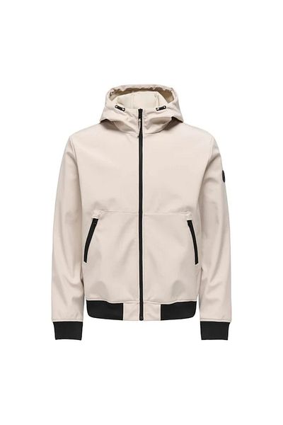 Only & Sons Onsbowie Softshell Bomber Otw Noos Ασημένιο Ανδρικό Παλτό 22029276