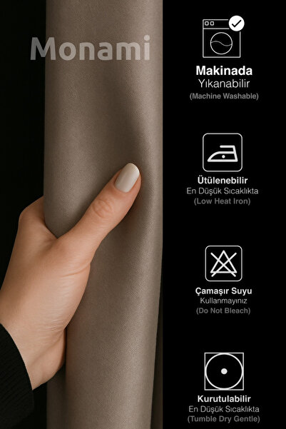 Monami Luxury Mink Elegance Light Proof Blackout Curtain