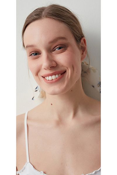 Penti Cream Frill Detailed Bodysuit