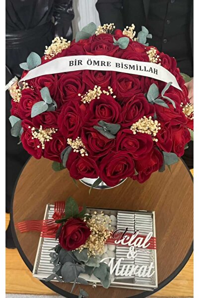 hoby shop KURDALE-BİR ÖMRE BİSMİLLAH -ÇİÇEK KURDALESİ - İSTEME KURDALESİ -SÖZ...