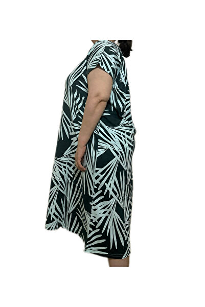 İpek Women's Short Sleeve Plus Size 100% Cotton Nightdress/Dress