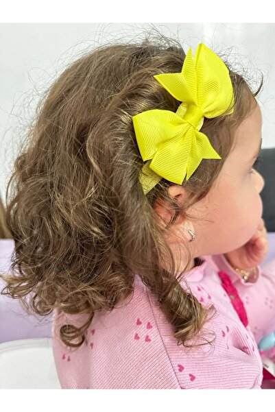 Darya Dd133 Yellow Bow Baby & Kids Hair Band
