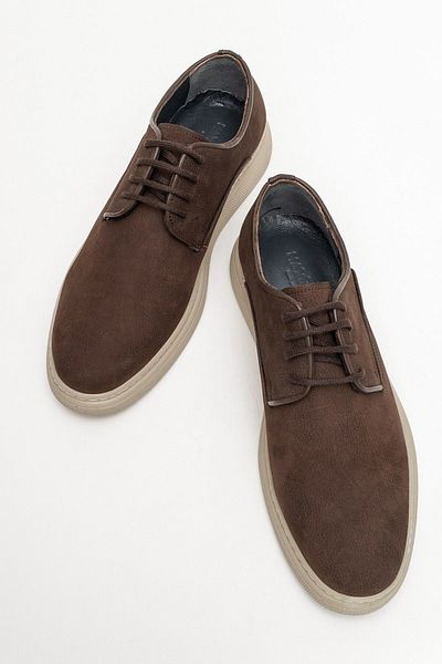 maximoda Genuine Nubuck Leather, Thick Sole, Inner Outer Leather Men's Shoes