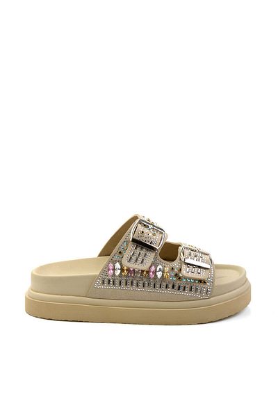 Bambi Beige Women's Slippers K 04429320287