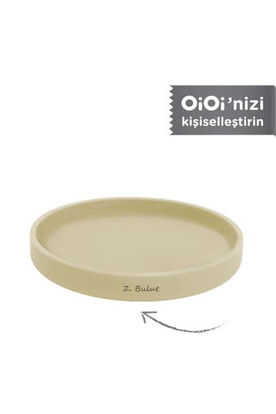 OiOi Basics Food Plate Mellow Yellow