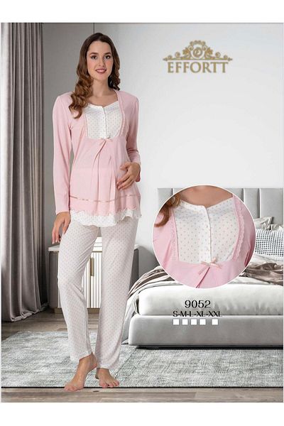 EM&FA TEKSTİL Effort Maternity Maternity Pajamas Set