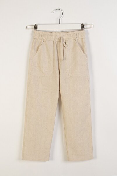 Elabutik M 7720 Широкі штани з льону Pnt 9-14 РІК