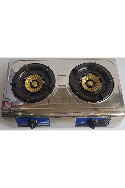 ALMUFARREJ موقد غاز ذو شعلتين أوتوماتيكي (اشتعال ذاتي) قصير