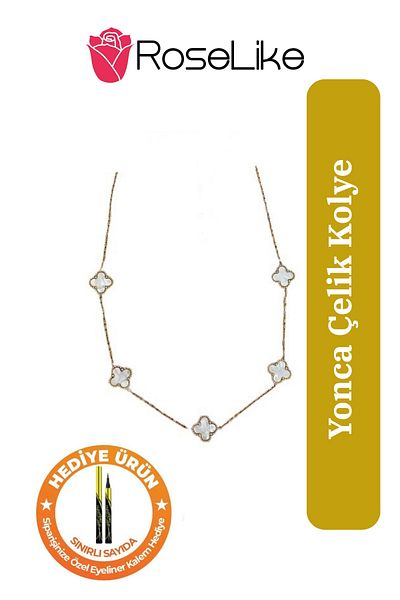 RoseLike Clover Stainless Steel Necklace