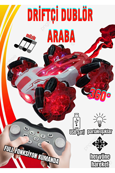 Boratila Toys Drift Yapan Uzaktan Kumandalı Araba-Buhar,Işık,Ses,TypeC Şarj,3...