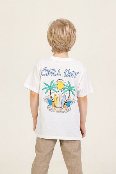 Elabutik M 7749 Men's Basic T-Shirt 4-9 Years