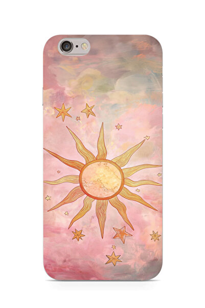moonset Iphone 6 Plus / 6S Plus Uyumlu Güneş Tasarımlı Baskılı Şeffaf Telefon...