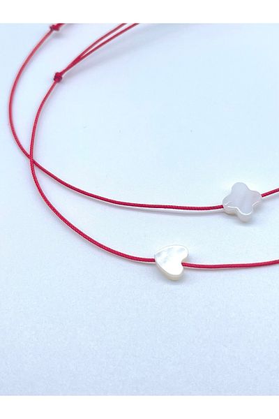 Concept HuBuTU 2 Pieces Elegant Object Red Rope Anklet Set