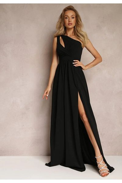 Kokosh moda Γυναικείο κομψό μακρύ βραδινό φόρεμα με έναν ώμο, αμάνικο, κομψό σχέδιο, για βραδινά, κοκτέιλ και ειδικές προσκλήσεις