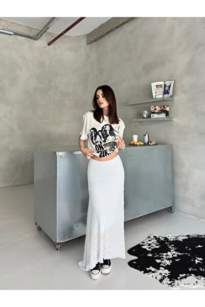 Babushka Асиметрична спідниця з мереживом