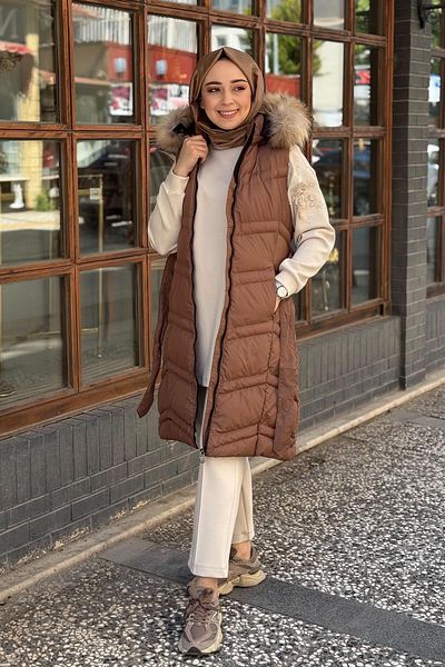 Womania Napoli Vest Vest 18273 Brown