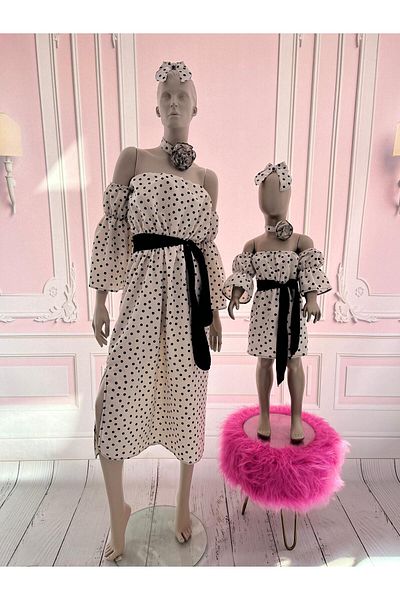 NA ADDESIGN Φόρεμα Mother Daughter, Mother Daughter Dots Dress (ΠΡΕΠΕΙ ΝΑ ΠΡΟΣΘΗΚΕΙ ΞΕΧΩΡΙΣΤΑ ΣΤΟ ΚΑΛΑΘΙ, ΟΙ ΤΙΜΕΣ ΔΙΑΦΟΡΕΤΙΚΕΣ)