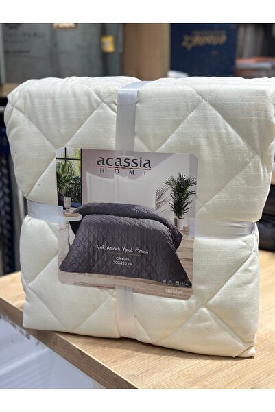 Acassia Home Çok Amaçlı Yatak Örtüsü (Pike Tk.)Çift Kişilik
