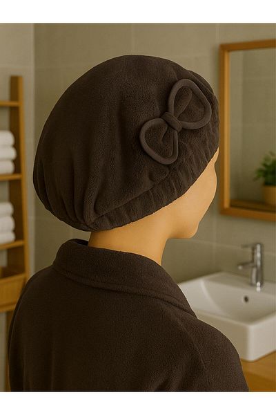 Ender Home Dreamsoft Hair Drying Cap – Elastic with Velvet Bow