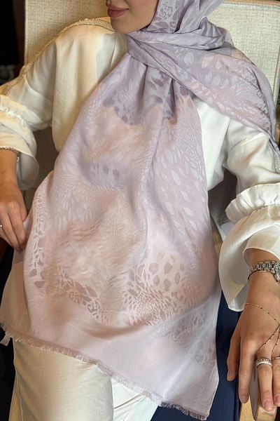 ipekevi Silk Shawl 04371 Lilac