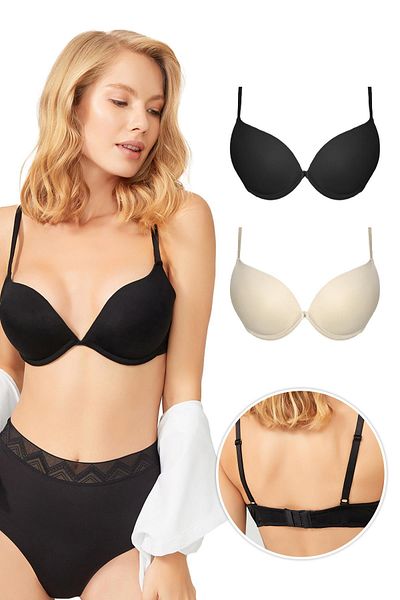 Cottonhill Sutien cu sârmă Lol Up Push Up Pachet 2-2