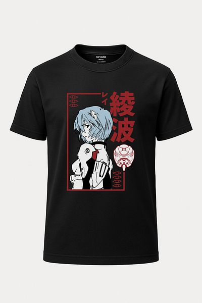 nirvoda Tricou Neon Genesis Evangelion Rei Ayanami Anime Manga Unisex Fit
