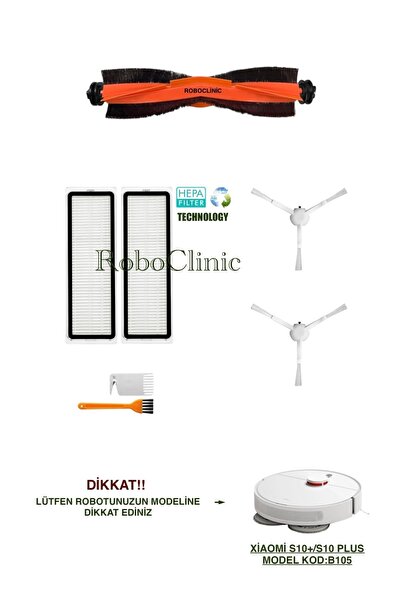 Roboclinic Perie de înlocuire compatibilă cu aspiratorul robot Xiaomi Robot V...