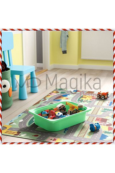 Magika Design Trofast Toy Storage Box, Light Green, 42X30X10 cm