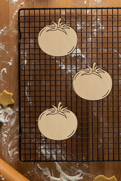 oalpo Tomato Cookie Mold, Dough Shaper, Biscuit Mold, Easy Cutting Tip