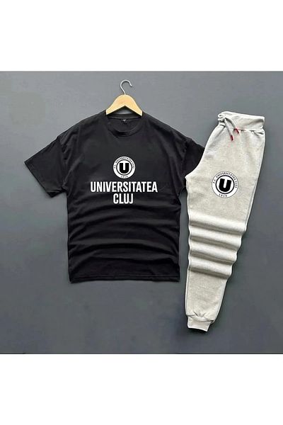 Pisa Art Fc Universitatea Cluj T-Shirt + Sweatpants 2-Piece Combination Set