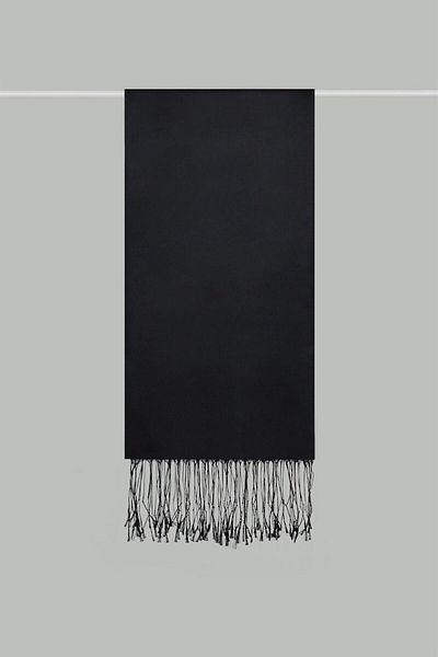 ARMANDA Kroren Solid Color Silky Shawl 4026-black