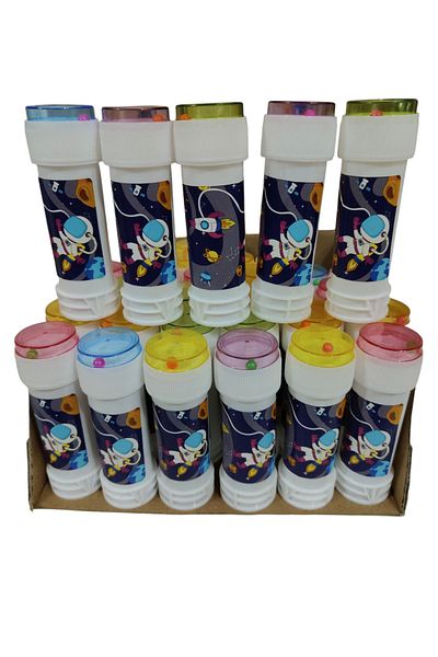 PartAntalya Cosmic Space Character Themed 3-Piece Foam Balloon Astronaut Galaxy Figured Concept Foam Bubble 60 ml
