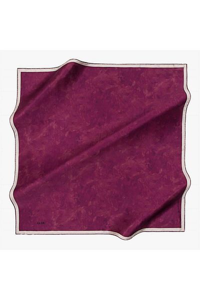 Aker Eșarfă din satin creponat de mătase 7208701 -394