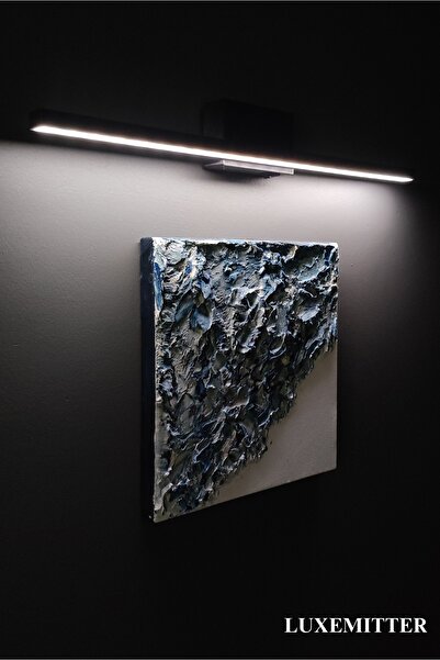 Luxemitter Kendinden Yapışkanlı Kablosuz Led Işıklı Pilli Duvar Aplik Lamba Ev Koridor Tablo Aydınlatma Dekoru