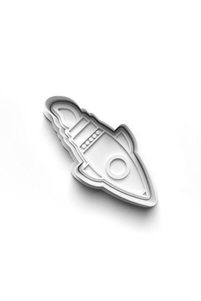 Adana Pasta Malzemeleri قاطعة وطوابع قالب بسكويت روكيت 3D-0187_3