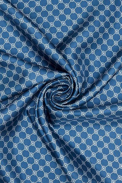 Vakko Şal de mătase Monogram Tivil 300088 -indigo