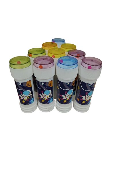 PartAntalya Cosmic Space Character Themed 3-Piece Foam Balloon Astronaut Galaxy Figured Concept Foam Bubble 60 ml