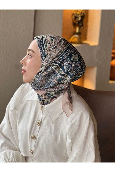 Modakaşmir Eșarfă din bumbac cu model de flori