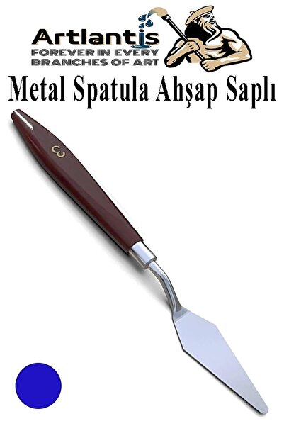 Artlantis Metal Spatula 1 Adet Boyama Bıçağı Spatülü Palet Bıçağı Paslanmaz Ç...