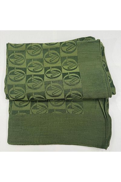 Valentino Orlandi Şal jacquard 27032025 -verde smarald