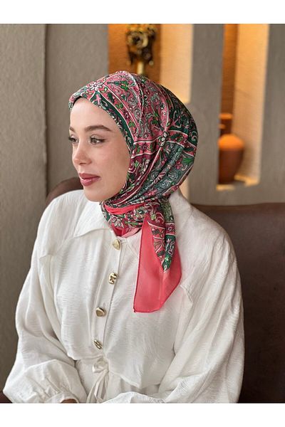Modakaşmir Flower Path Pattern Cotton Scarf