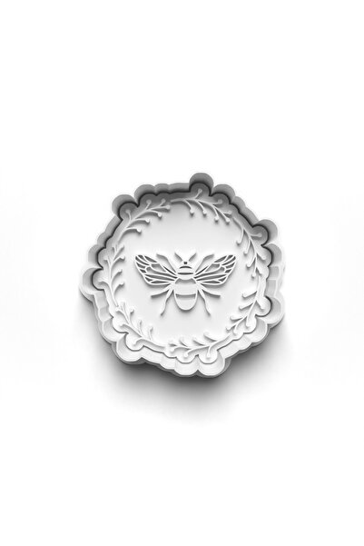 Adana Pasta Malzemeleri قاطعة وطوابع قالب بسكويت النحل 3D-0220_1