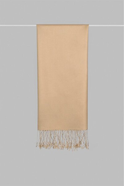 ARMANDA Μεταξωτό σάλι διπλής όψης μονόχρωμο 3011-Μπεζ