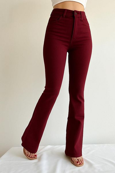 İstangül Butik Plus Size Full Lycra Flare Leg Jean